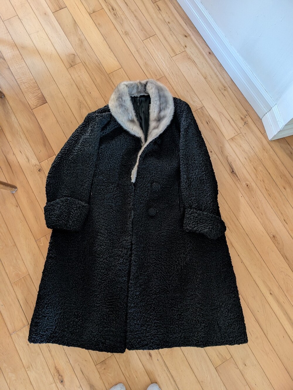 Vintage Lamb Fur Coat